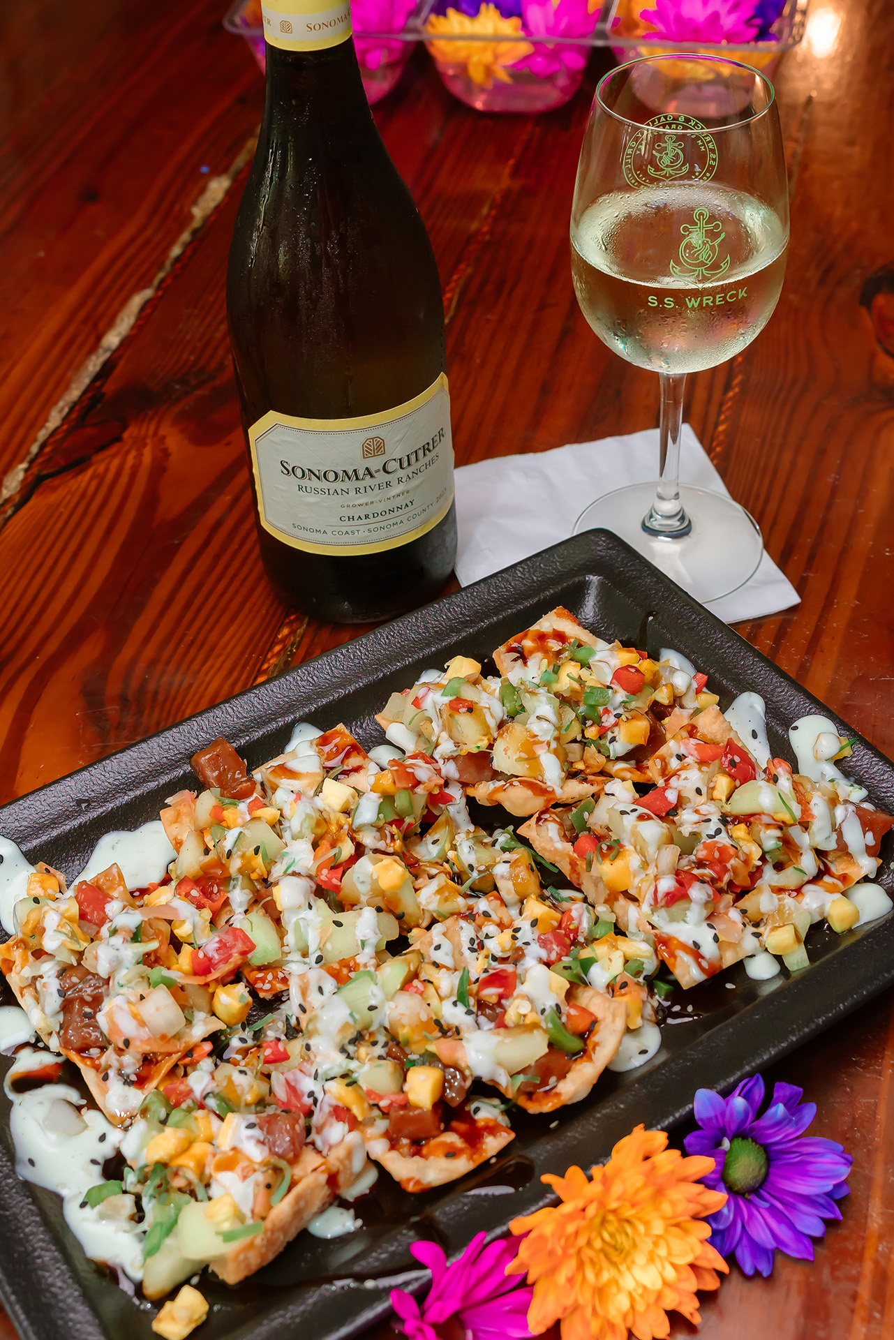 Tuna Poke Nachos